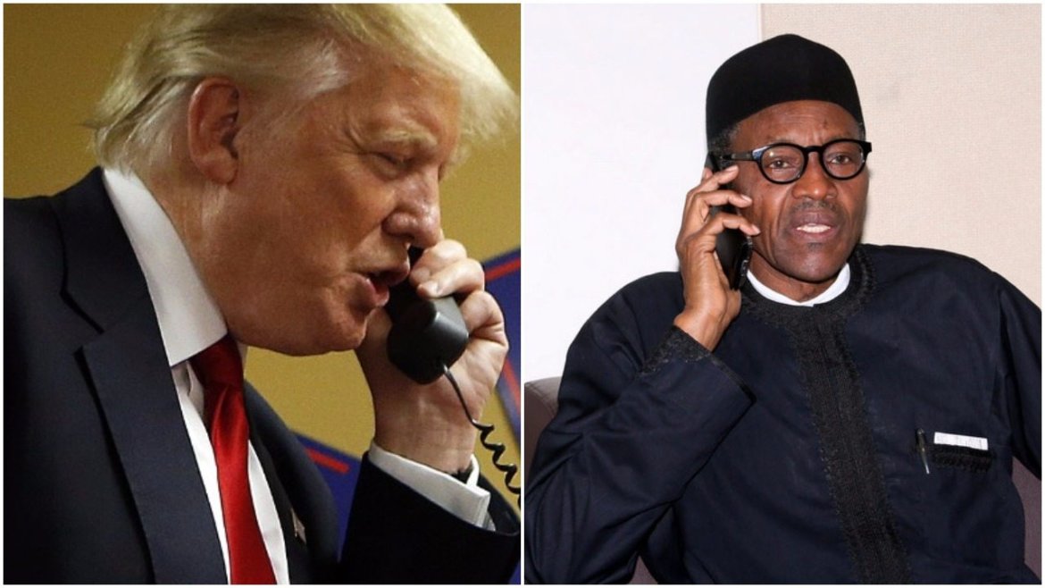 Trump-and-Buhari-on-Phone