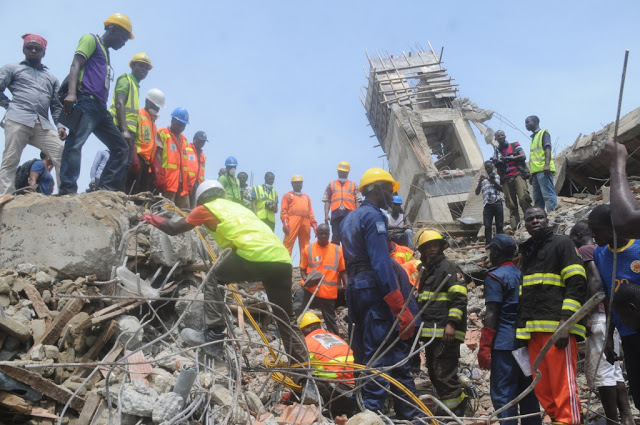 Okota, collapsed building, LASEMA, Lagos,