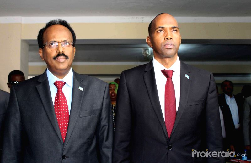 Hassan Ali Khaire and somali-president-mohamed
