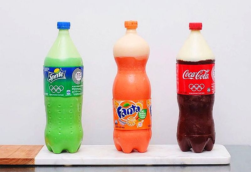 Soft-Drink-Bottles-Coke, fanta & sprite
