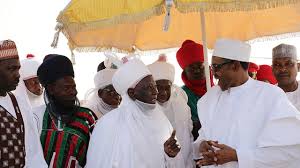 The Emir of Daura, Dr. Umar Faruq Umar, President Buhari
