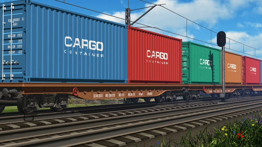 Container, Apapa,, Cargo, Train, Container,