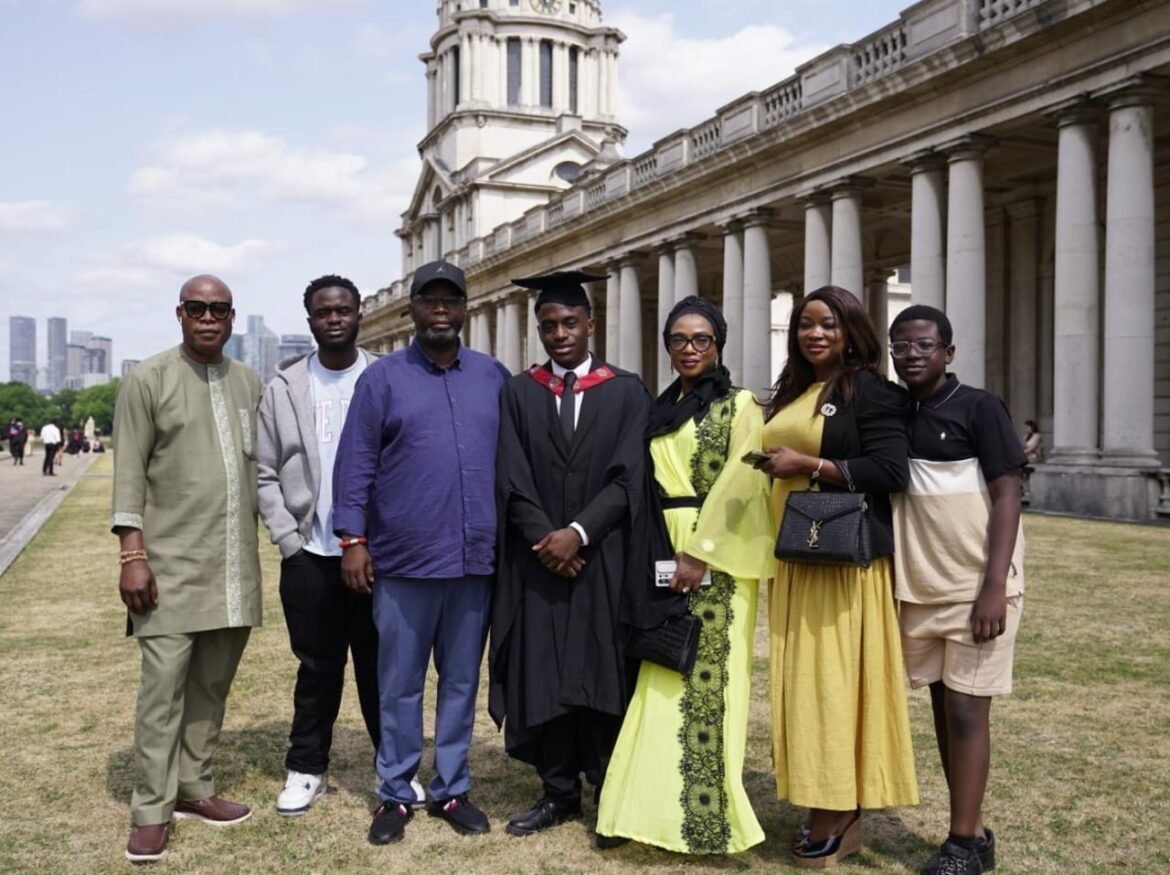 Afia CEO, Adanla Celebrates As Son Graduates From Greenwich University
